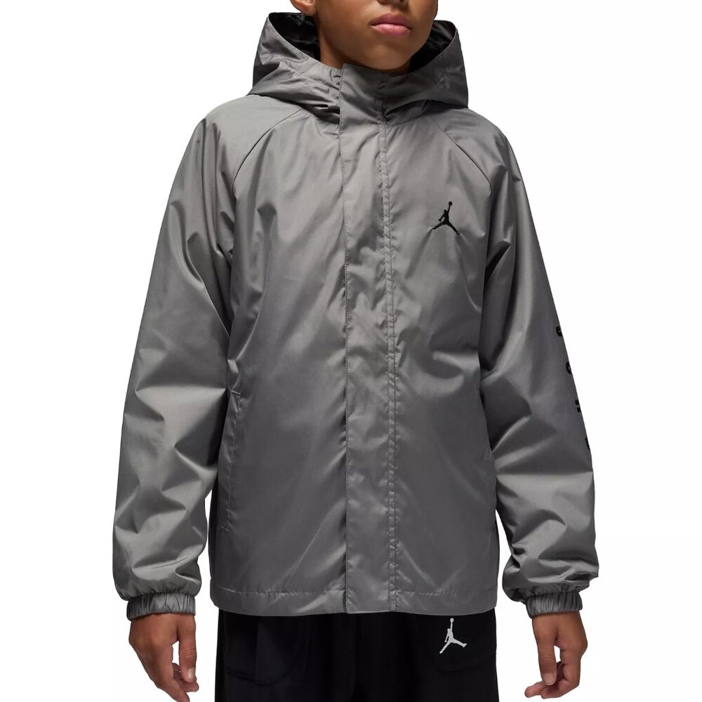 Jordan Boys' 8-20 3 in 1 System Long-Sleeve Jacket Smoke Grey NWT